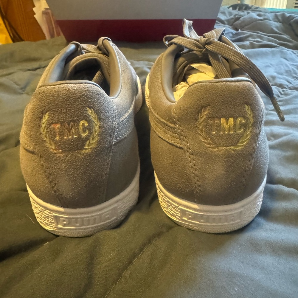 TMC Puma Gray Suede Men's Shoes Nipsey Hussle Men’s Puma Suede x TMC - Picture 14 of 16